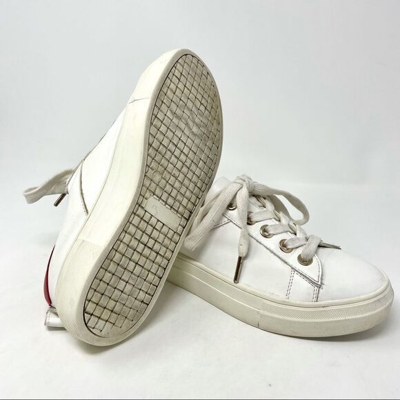 KENDAL + Kylie White Platform Sneakers Size 8 - Picture 7 of 8